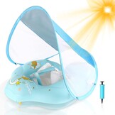 WYRIAZA Baby Zwemband met Zonnekap - Roze - 6-36 Maanden