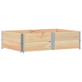 vidaXL Palletopzetranden 2 st 150x100 cm massief grenenhout