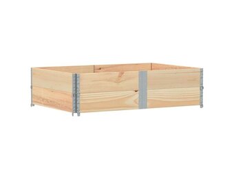 vidaXL Palletopzetranden 2 st 150x100 cm massief grenenhout