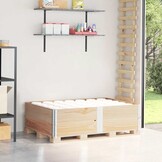 vidaXL Palletopzetranden 2 st 150x100 cm massief grenenhout