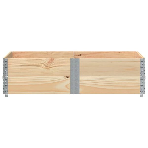 vidaXL Palletopzetranden 2 st 150x100 cm massief grenenhout