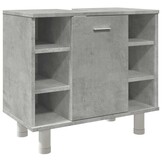 vidaXL Badkamerkast 60x32x53,5 cm spaanplaat betongrijs