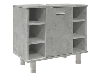 vidaXL Badkamerkast 60x32x53,5 cm spaanplaat betongrijs