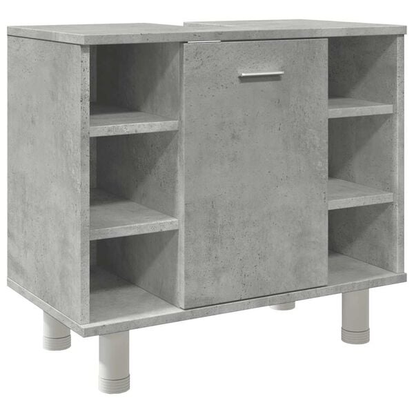 vidaXL Badkamerkast 60x32x53,5 cm spaanplaat betongrijs