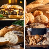 LYCN 5 stuks siliconen bakvormen, 4, 6, 9 bakvormen, hamburgervorm, hot dog, broodjesvorm, baguettevorm, muffinvorm met deegschraper en bakborstel voor brood, sandwich, oven, vaatwasser, magnetron