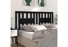 Hoofdbord Grenenhout Zwart 126x100 cm - 57% Korting!