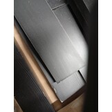vidaXL Hoofdbord 126x4x100 cm massief grenenhout zwart