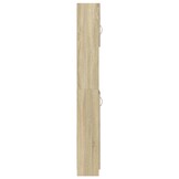 vidaXL Badkamerkast 32x25,5x190 cm spaanplaat sonoma eikenkleurig