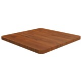 vidaXL Tafelblad vierkant 50x50x2,5cm behandeld eiken donkerbruin