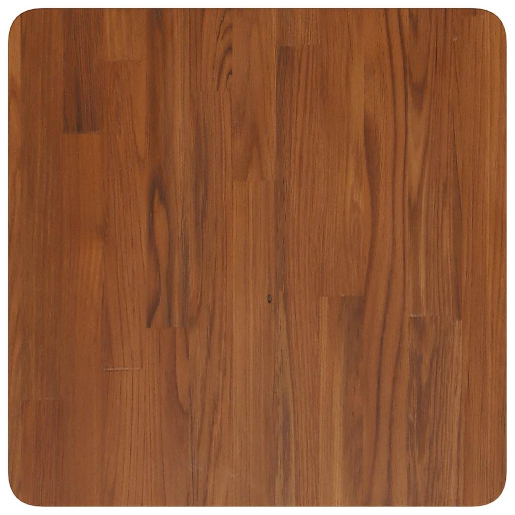 vidaXL Tafelblad vierkant 50x50x2,5cm behandeld eiken donkerbruin