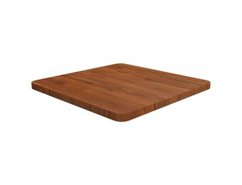 vidaXL Tafelblad vierkant 50x50x2,5cm behandeld eiken donkerbruin