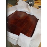 vidaXL Tafelblad vierkant 50x50x2,5cm behandeld eiken donkerbruin