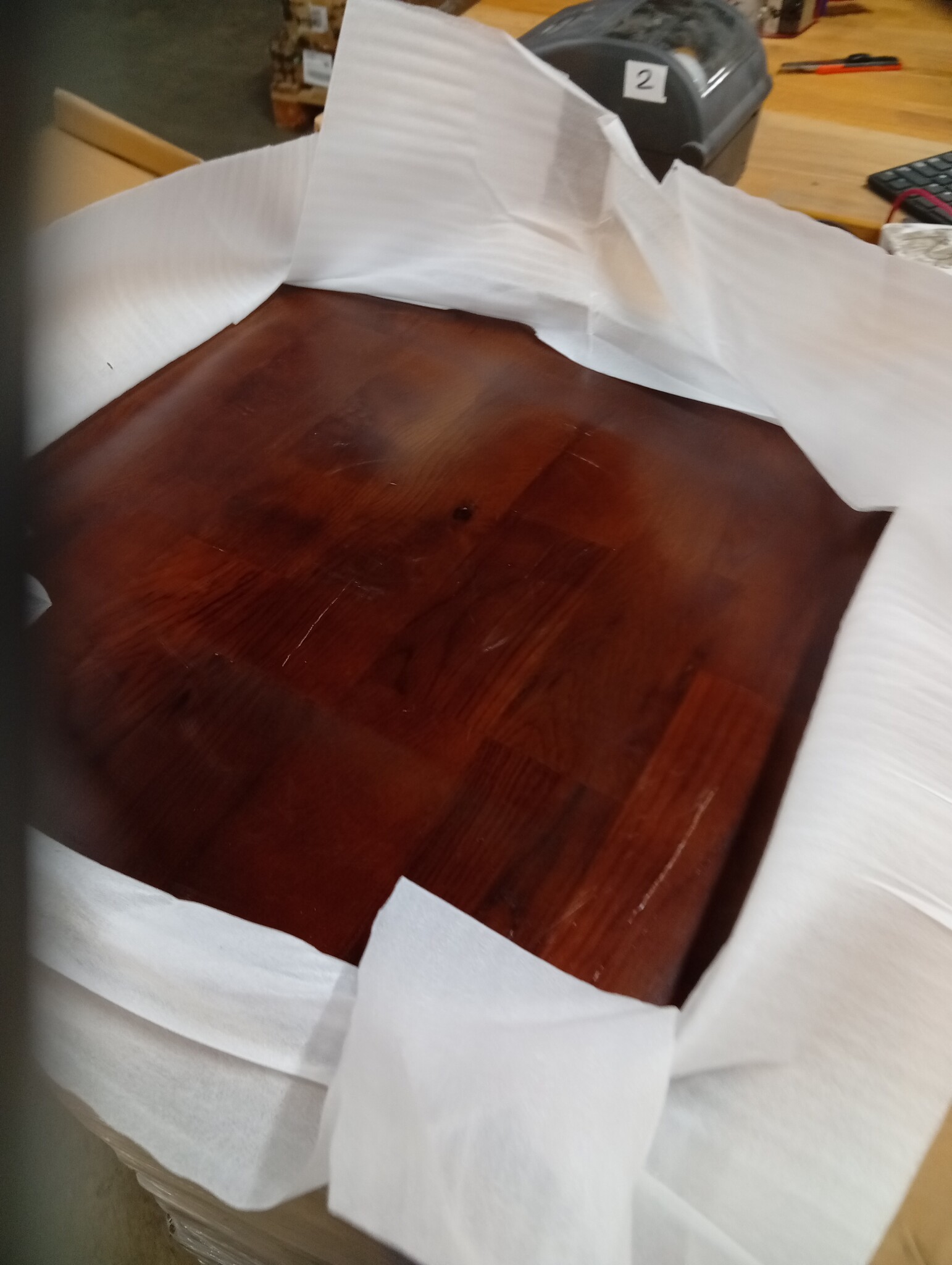 vidaXL Tafelblad vierkant 50x50x2,5cm behandeld eiken donkerbruin