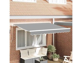 vidaXL Zijde Frame Wit 3,5 x 2 m Metaal