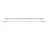 vidaXL Zijde Frame Wit 3,5 x 2 m Metaal