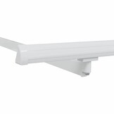 vidaXL Zijde Frame Wit 3,5 x 2 m Metaal