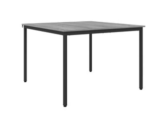 vidaXL Eettafels 110 x 110 x 75 cm Bewerkt hout Grijs Sonoma