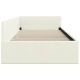 vidaXL Hoekbedframe Crème 100 x 200 cm Fluweel