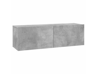 vidaXL Tv-meubel 100x30x30 cm bewerkt hout betongrijs