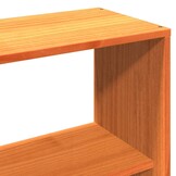 vidaXL Hoofdbord met opbergruimte 120 cm massief grenenhout wasbruin