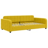 vidaXL Slaapbank 100x200 cm fluweel geel