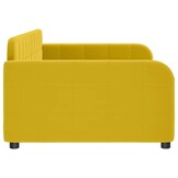 vidaXL Slaapbank 100x200 cm fluweel geel