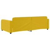 vidaXL Slaapbank 100x200 cm fluweel geel