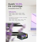Multipack 4x XL Inktcartridges HP 963XL - Zwart/Cyaan/Magenta/Geel (33% Korting)