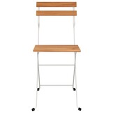 vidaXL Opklapbare Stoelen (2 stuks) - Massief Acaciahout & Staal - 34% Korting