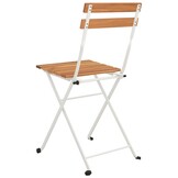 vidaXL Opklapbare Stoelen (2 stuks) - Massief Acaciahout & Staal - 34% Korting