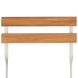 vidaXL Opklapbare Stoelen (2 stuks) - Massief Acaciahout & Staal - 34% Korting