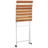 vidaXL Opklapbare Stoelen (2 stuks) - Massief Acaciahout & Staal - 34% Korting