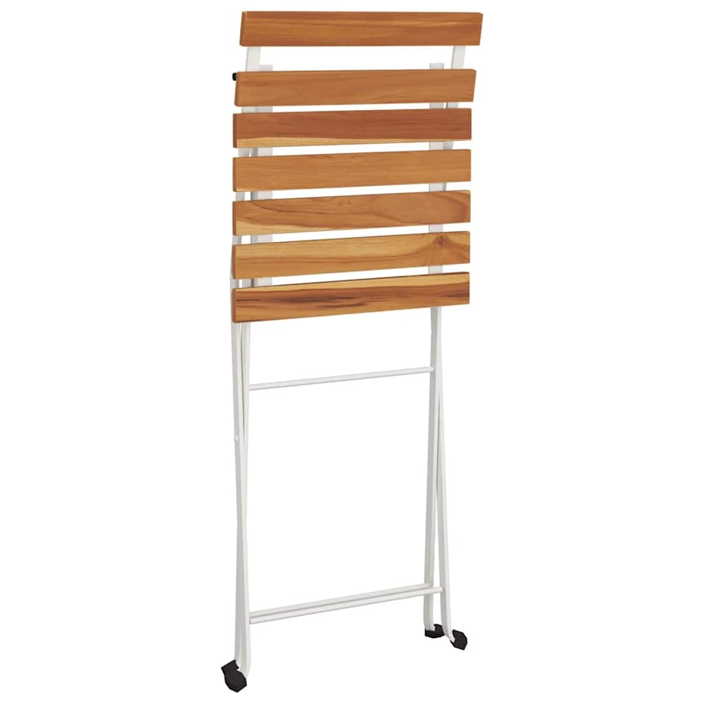 vidaXL Opklapbare Stoelen (2 stuks) - Massief Acaciahout & Staal - 34% Korting