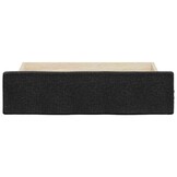 Set van 2 Bedlades Zwart Bewerkt Hout & Stof - 34% Korting
