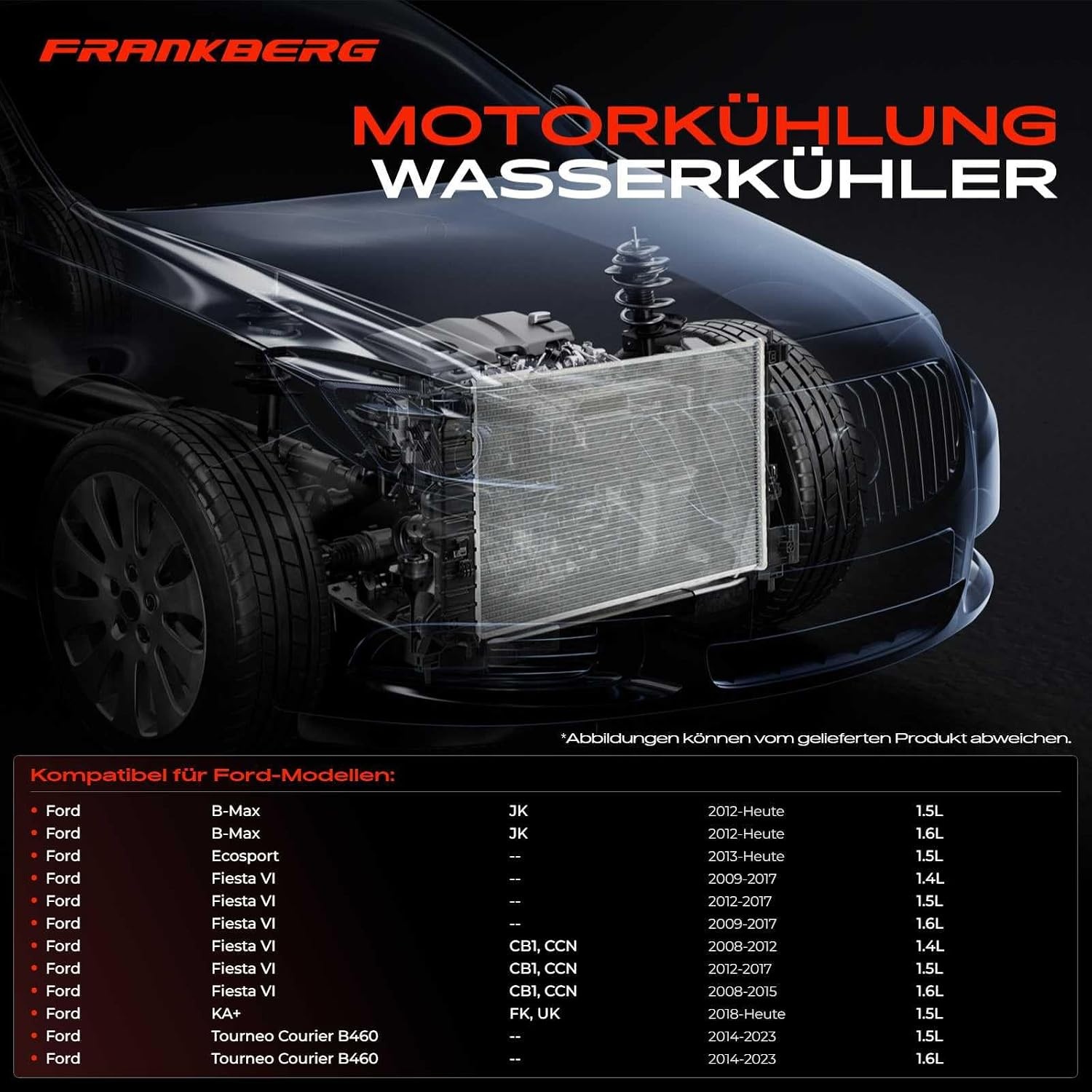 Radiateur Waterkoeler voor Ford B-Max, Fiesta VI, Ecosport - 34% Korting