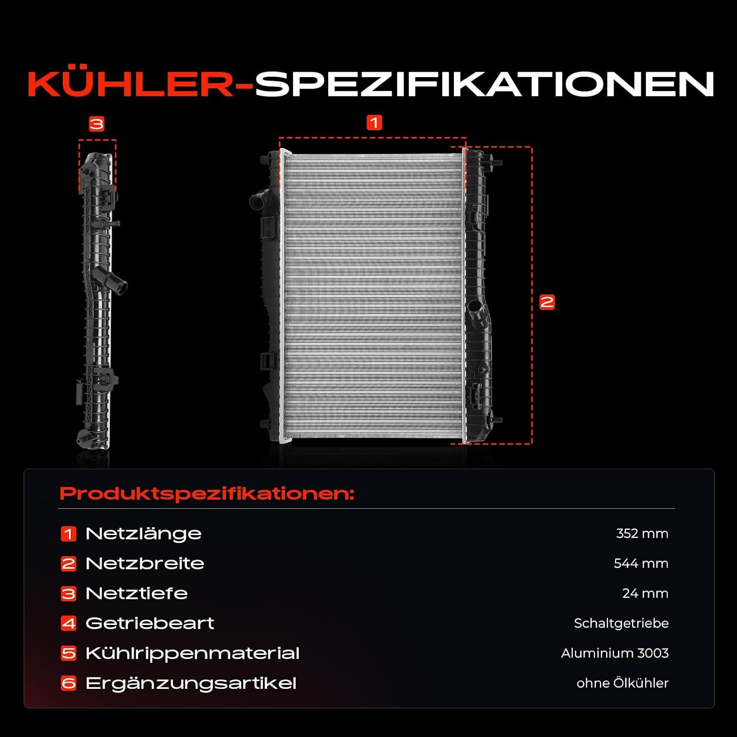 Radiateur Waterkoeler voor Ford B-Max, Fiesta VI, Ecosport - 34% Korting