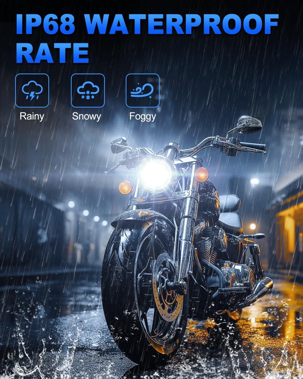 Motorfiets Koplamp H4 LED 6000K 10000LM - 32% Korting