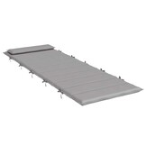 Ligbedkussen Grijs Oxford Stof 180x60x4 cm - 33% Korting