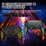 Draadloze Switch Controller: RGB, Hall Effect Triggers & Turbo (31% Korting)
