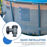 Zwembad Afsluitkraan Grijs 60x60x10 - 31% Korting