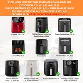 11-Delige Airfryer Accessoireset Zwart 22x22cm - Korting 31%