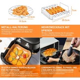 11-Delige Airfryer Accessoireset Zwart 22x22cm - Korting 31%