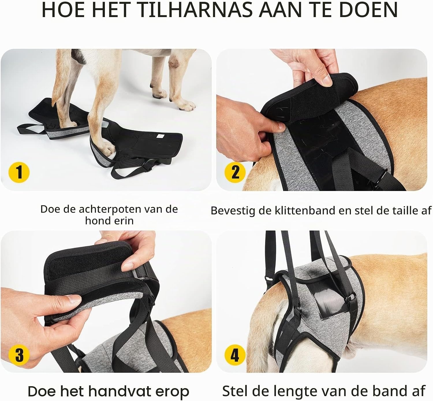 Honden hefharnas Grijs Maat XL - 32% Korting