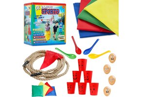 Outdoor Spelletjes Set 6-in-1 Multicolor - Familie Plezier met 43% Korting