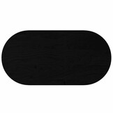 Ovaal Eikenhouten Tafelblad 120x60cm Donkerbruin - 54% Korting