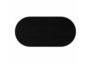 Ovaal Eikenhout Tafelblad 120x60 cm Donkerbruin - 62% Korting