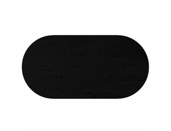 Ovaal Eikenhouten Tafelblad 120x60cm Donkerbruin - 54% Korting