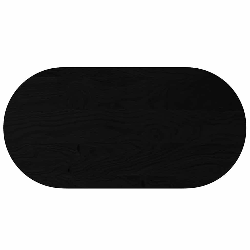 Ovaal Eikenhouten Tafelblad 120x60cm Donkerbruin - 54% Korting