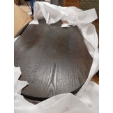 Ovaal Eikenhouten Tafelblad 120x60cm Donkerbruin - 54% Korting