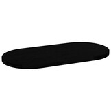 Ovaal Eikenhouten Tafelblad 120x60cm Donkerbruin - 54% Korting